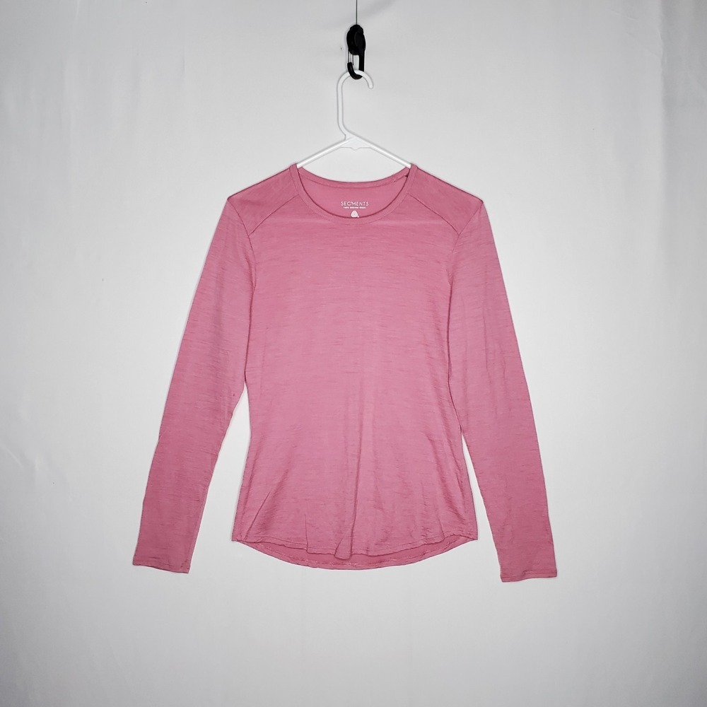 Seg'ments Merino Wool Top Women Small Long Sleeve Base Layer Outdoor *Hole